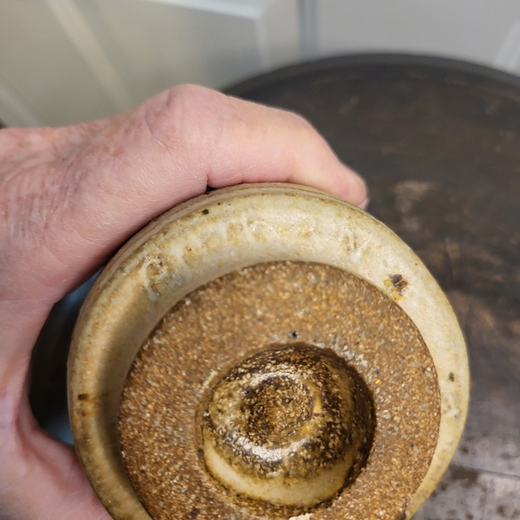 Mid Century Modern Wabisabi Signed Hand Thrown Ceramic Vase - Picture 7 of 13